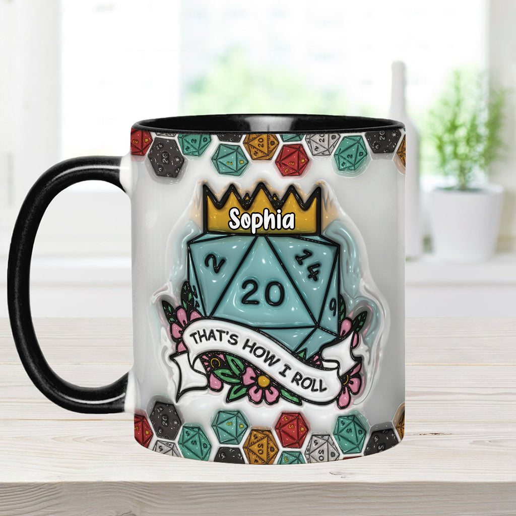 That's How I Roll - Personalized RPG Accent Mug