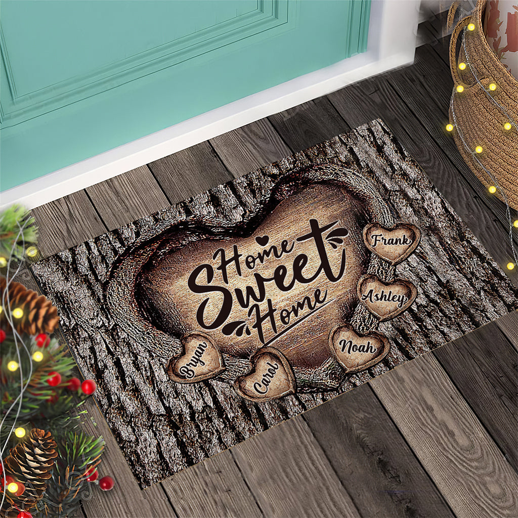 Home Sweet Home - Personalized Family Doormat