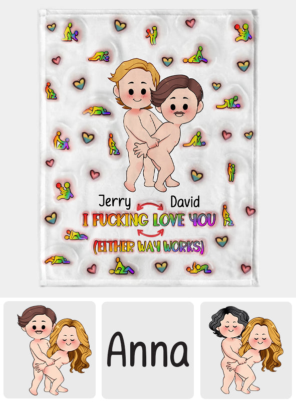 Ich liebe dich – Personalisierte LGBT-Unterstützungsdecke