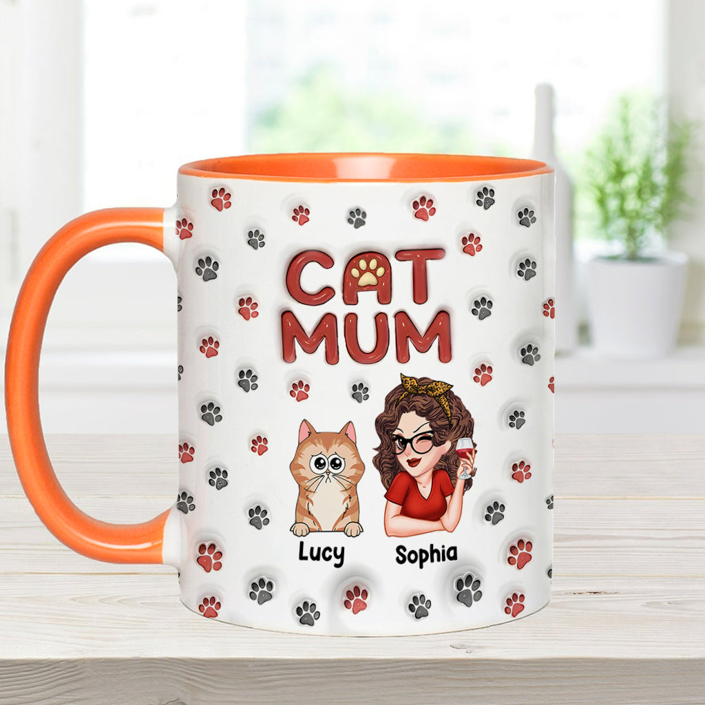 Fur Mama - Personalized Cat Accent Mug