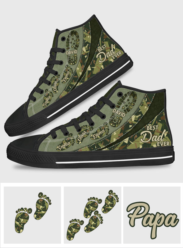 The Best Dad/ Grandpa/ Uncle... Ever - Personalized Father High Top Shoes