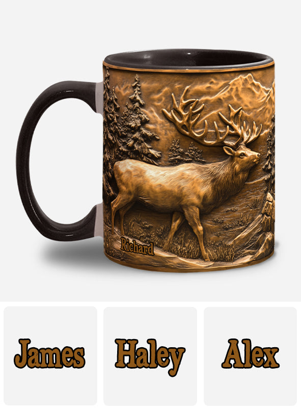 Hirschjagd - Personalisierte Tasse mit Jagdmotiv