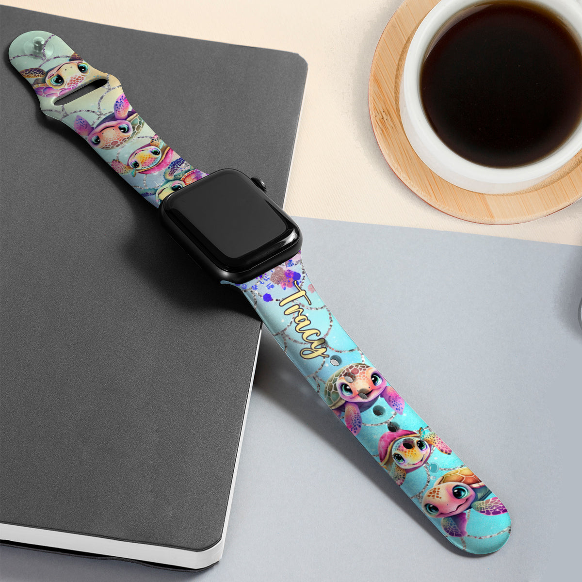 Cute Turtles - Personalized Turtle Apple Watch Band