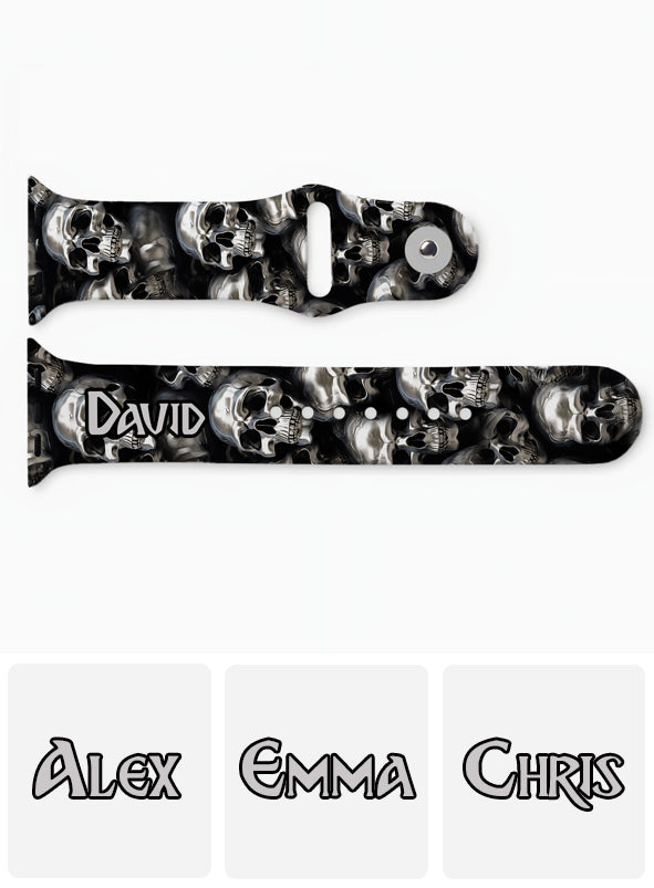 3D Metallic Skulls - Personalized Skull Apple Watch Band