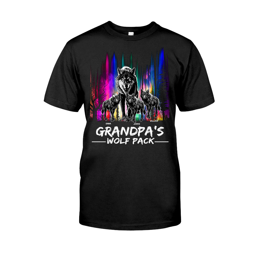 Grandpa's Wolf Pack - Personalized Grandpa T-shirt And Hoodie