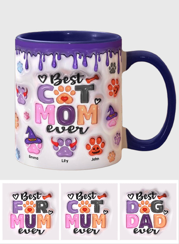 Die beste Hundemama, Katzenmama, Hundepapa, Katzenpapa aller Zeiten – personalisierte Tasse mit Hundemotiv