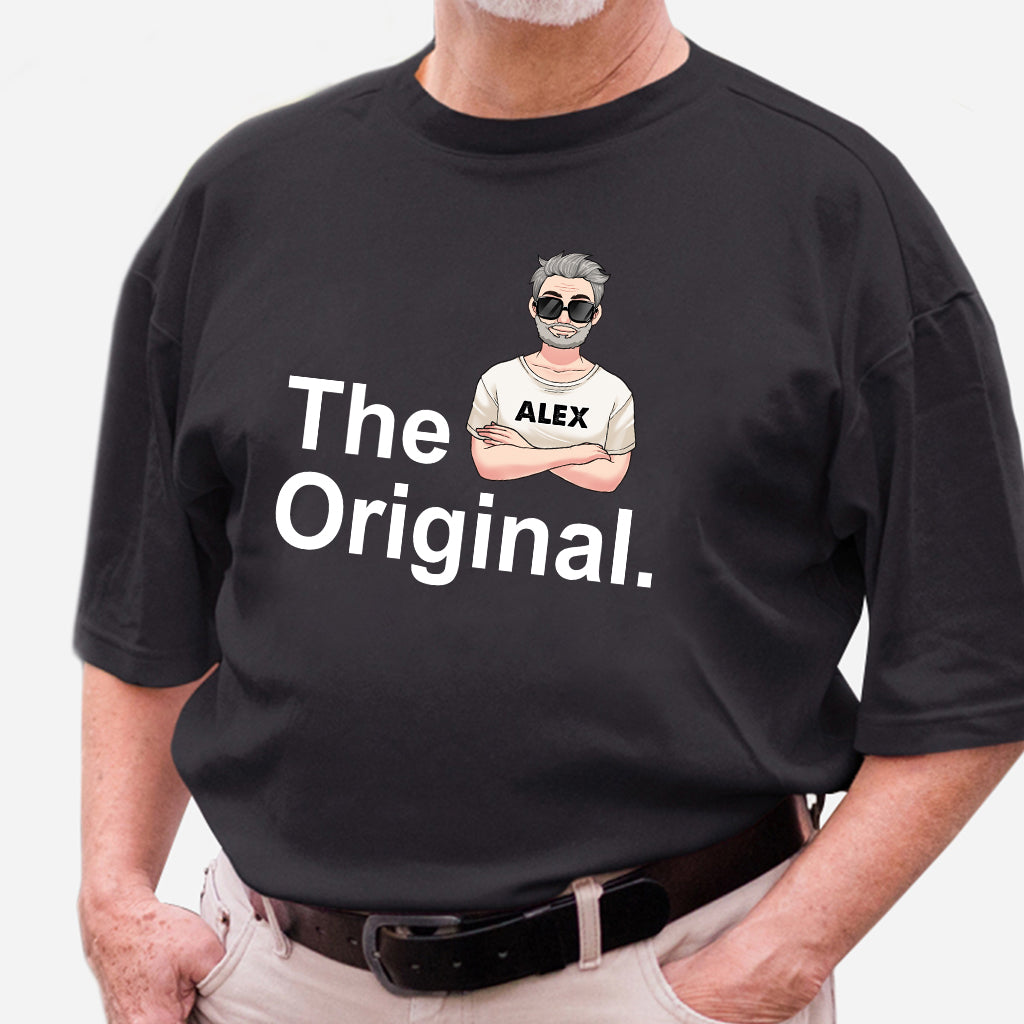 3 Generations Grandpa, Father, Child - Personalized Grandpa T-shirt And Hoodie