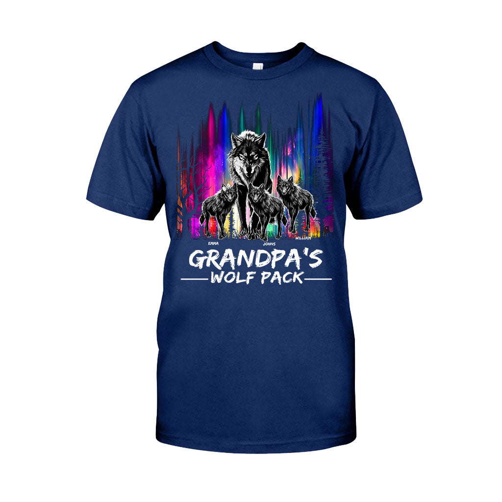 Grandpa's Wolf Pack - Personalized Grandpa T-shirt And Hoodie