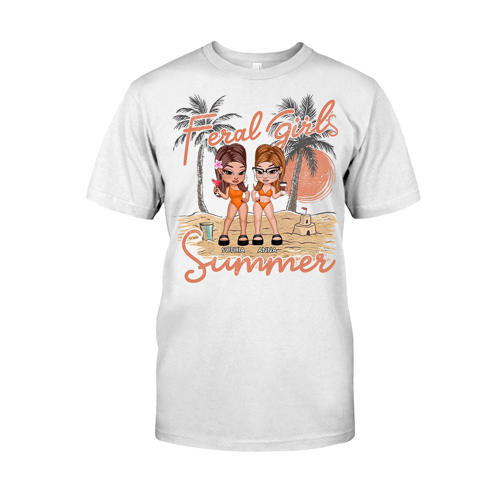 Feral Girls Summer - Personalized Bestie T-shirt And Hoodie