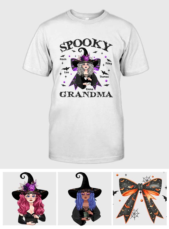 Spooky Any Title - Personalized Grandma T-shirt And Hoodie