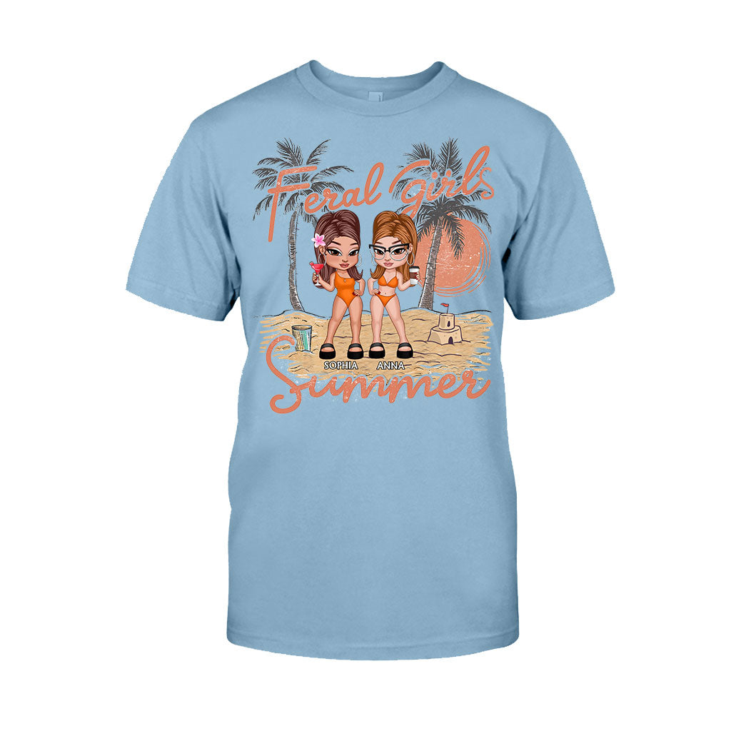Feral Girls Summer - Personalized Bestie T-shirt And Hoodie