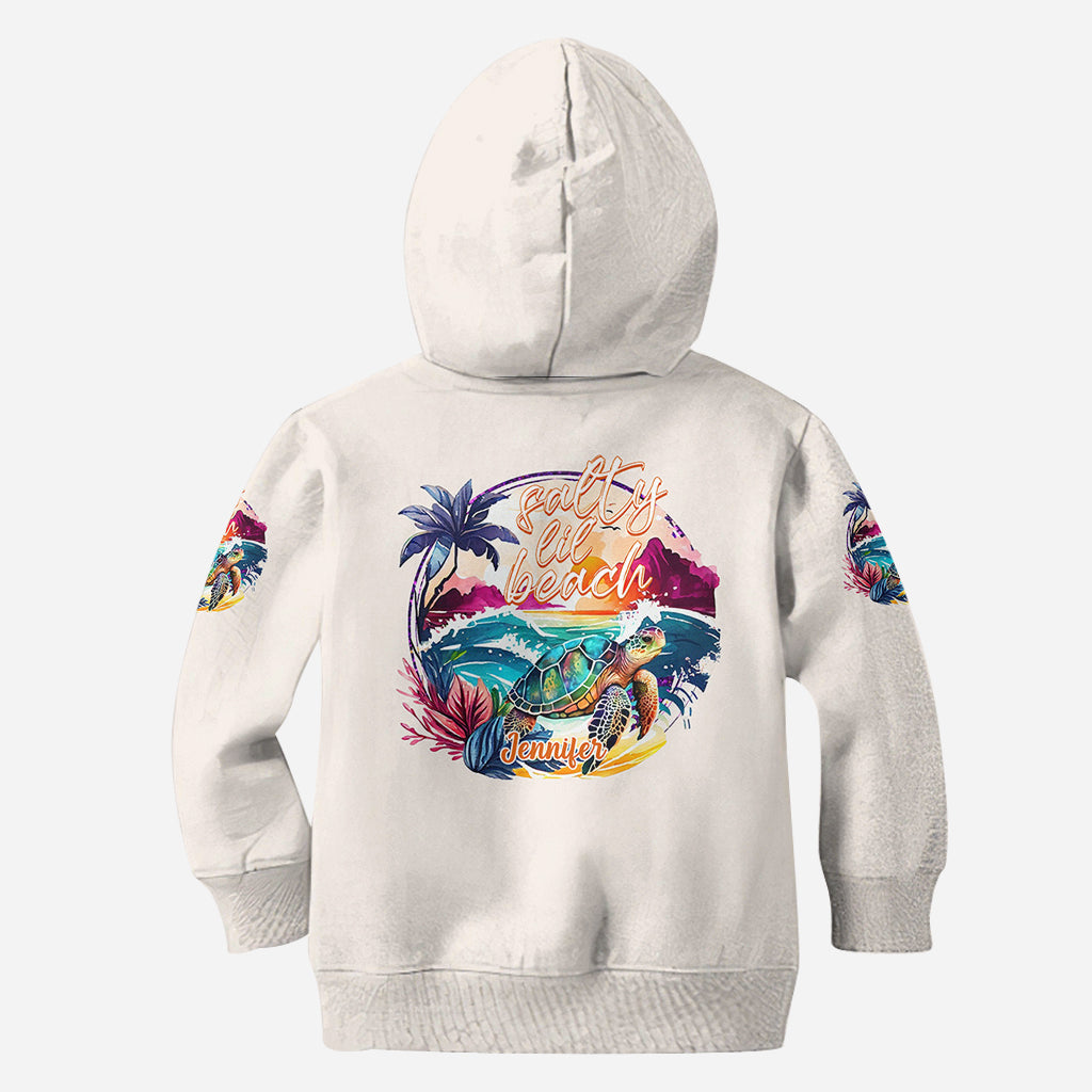 Salty Lil' Beach - Personalized Turtle All Over Shirt