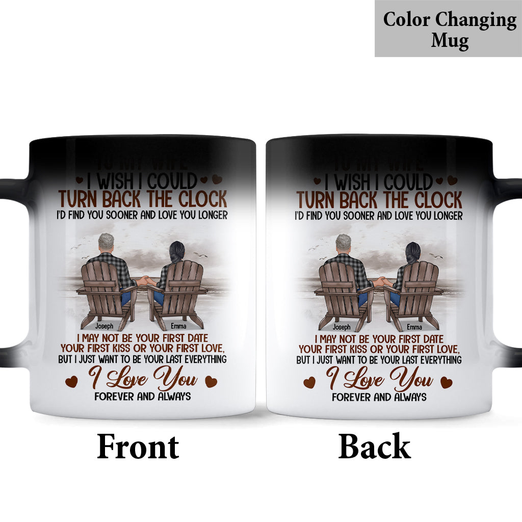 I Wish I Could Turn Back The Clock - Personalized Husband And Wife Mug