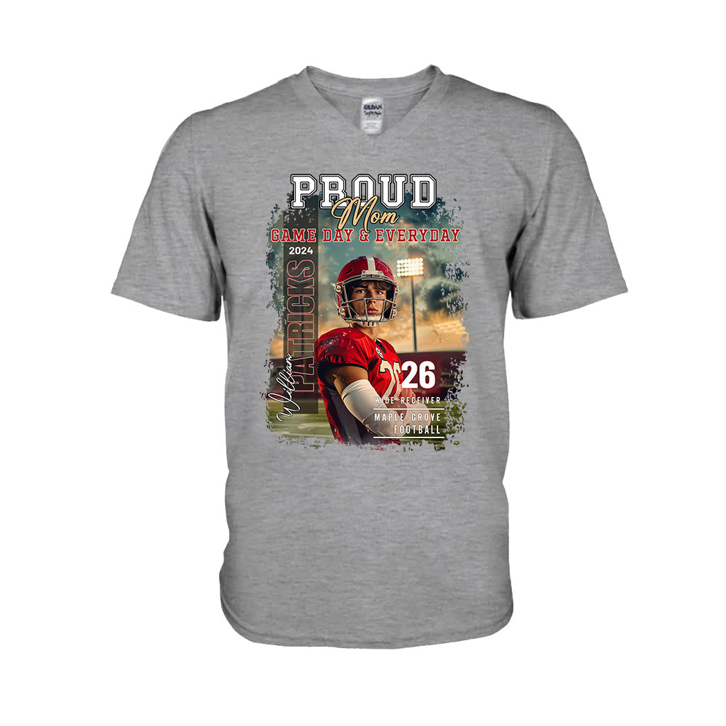 Pround Mom/ Dad/... Game Day & Everyday - Personalized Football T-shirt And Hoodie
