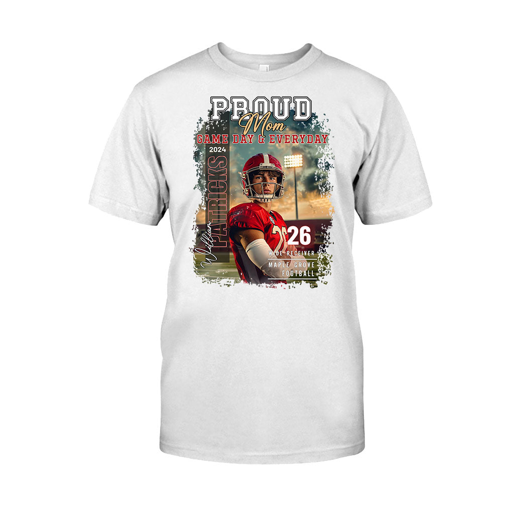 Pround Mom/ Dad/... Game Day & Everyday - Personalized Football T-shirt And Hoodie
