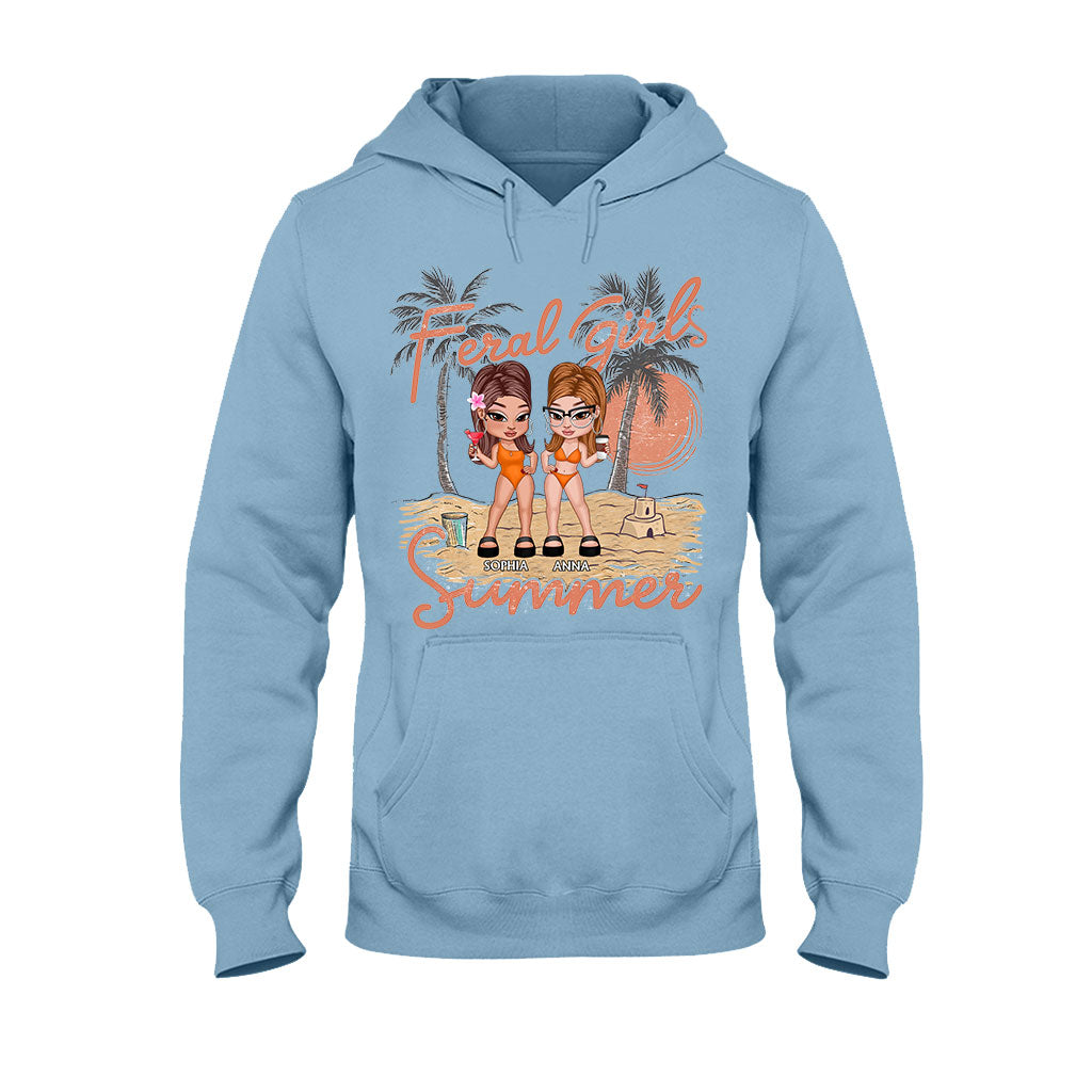 Feral Girls Summer - Personalized Bestie T-shirt And Hoodie