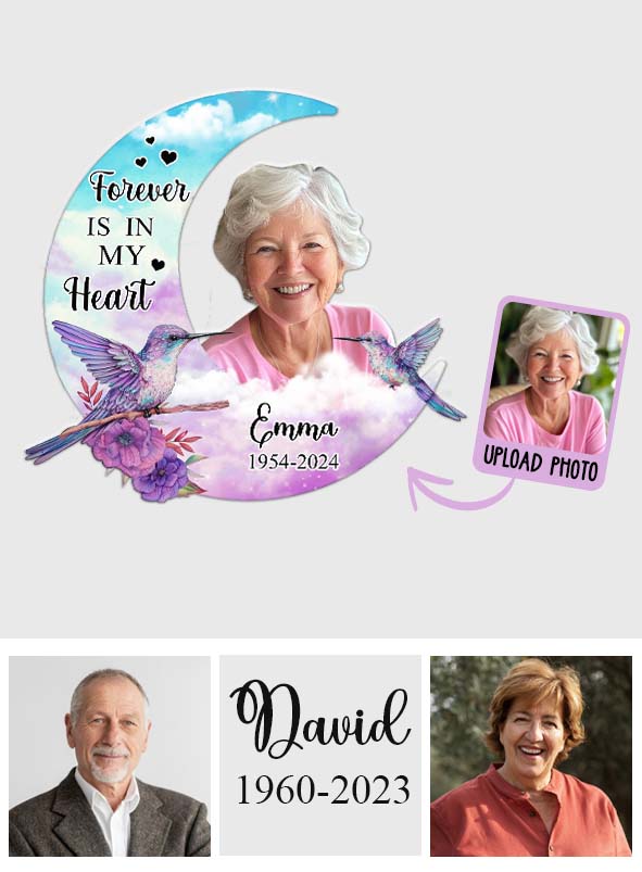 Forever In My Heart - Personalized Memorial Decal Die Cut