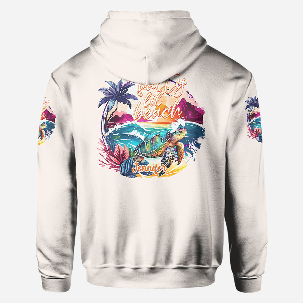 Salty Lil' Beach - Personalized Turtle All Over Shirt