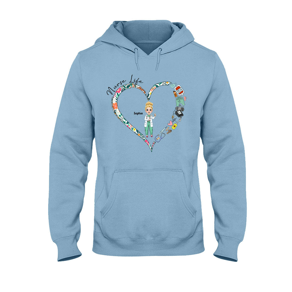Nurse Life - Personalized Nurse T-shirt And Hoodie