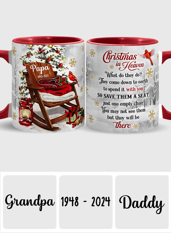 Christmas In Heaven - Personalized Memorial Accent Mug