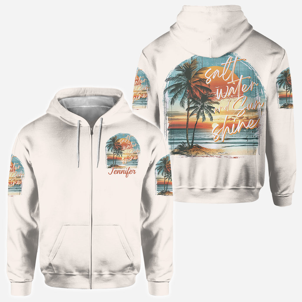 Salt Water Sunshine - Personalized Sea Lover All Over Shirt