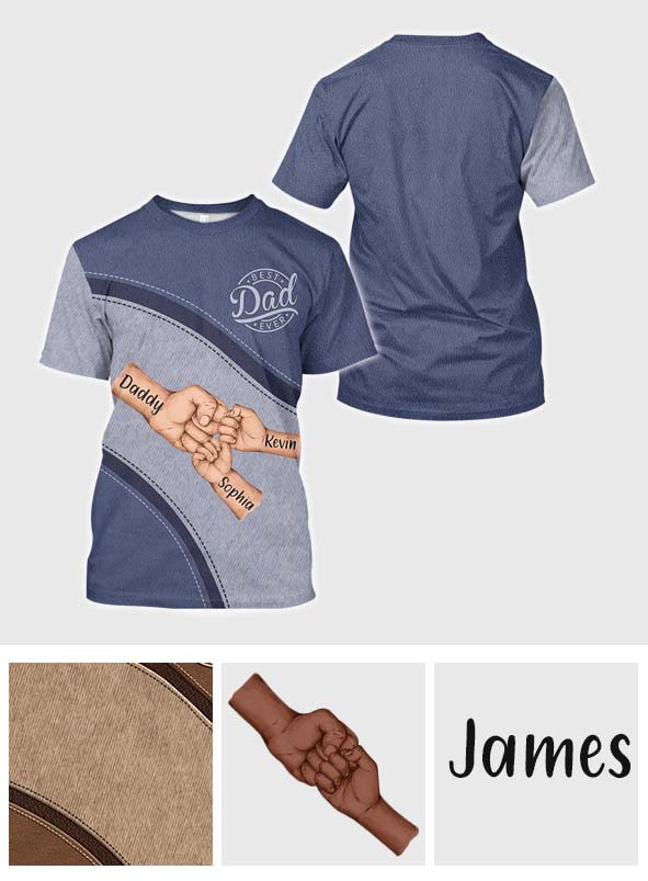 Best Dad Ever - Personalized Father All Over Shirt