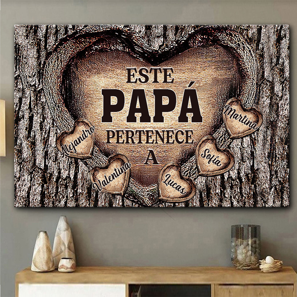 Para El Mejor Papá Del Mundo - Personalized Father Canvas And Poster