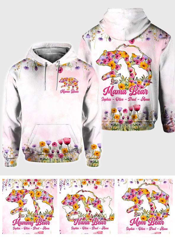 Mama Bear - Personalized Mother All Over Shirt