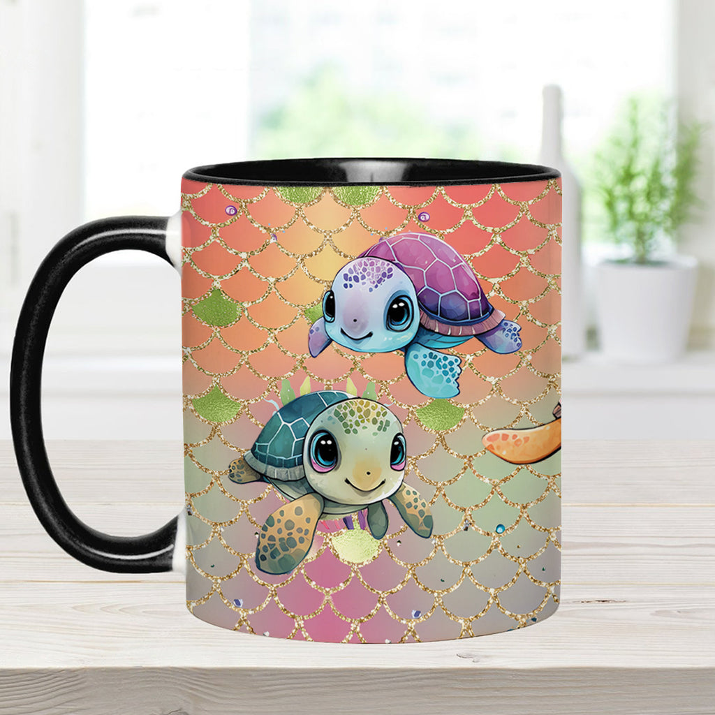 Cute Turtles - Personalized Turtle Accent Mug