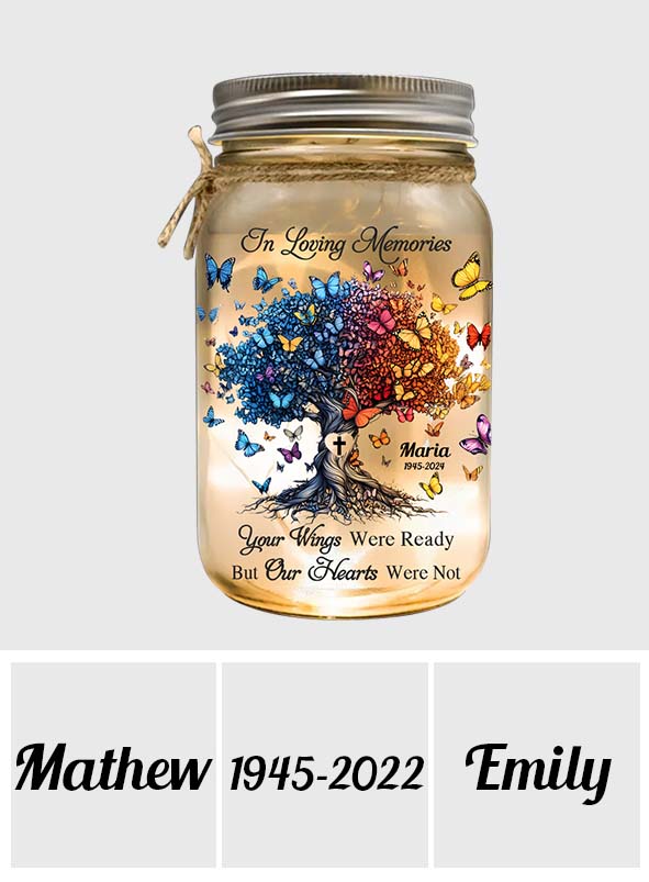I'm Always With You - Personalized Memorial Mason Jar Light
