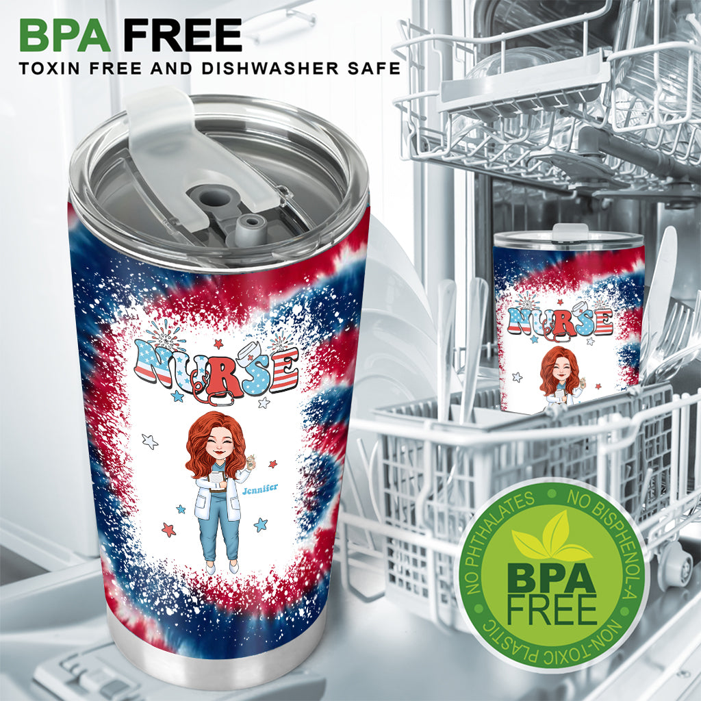 Nurse Life 4th of July - Personalized Nurse Tumbler