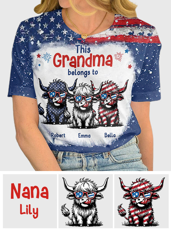This Grandma Belongs To These Cuties - Personalized All Over Shirt