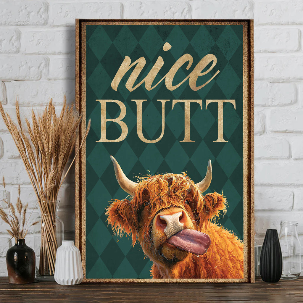 Nice Butt - Personalized Canvas And Poster