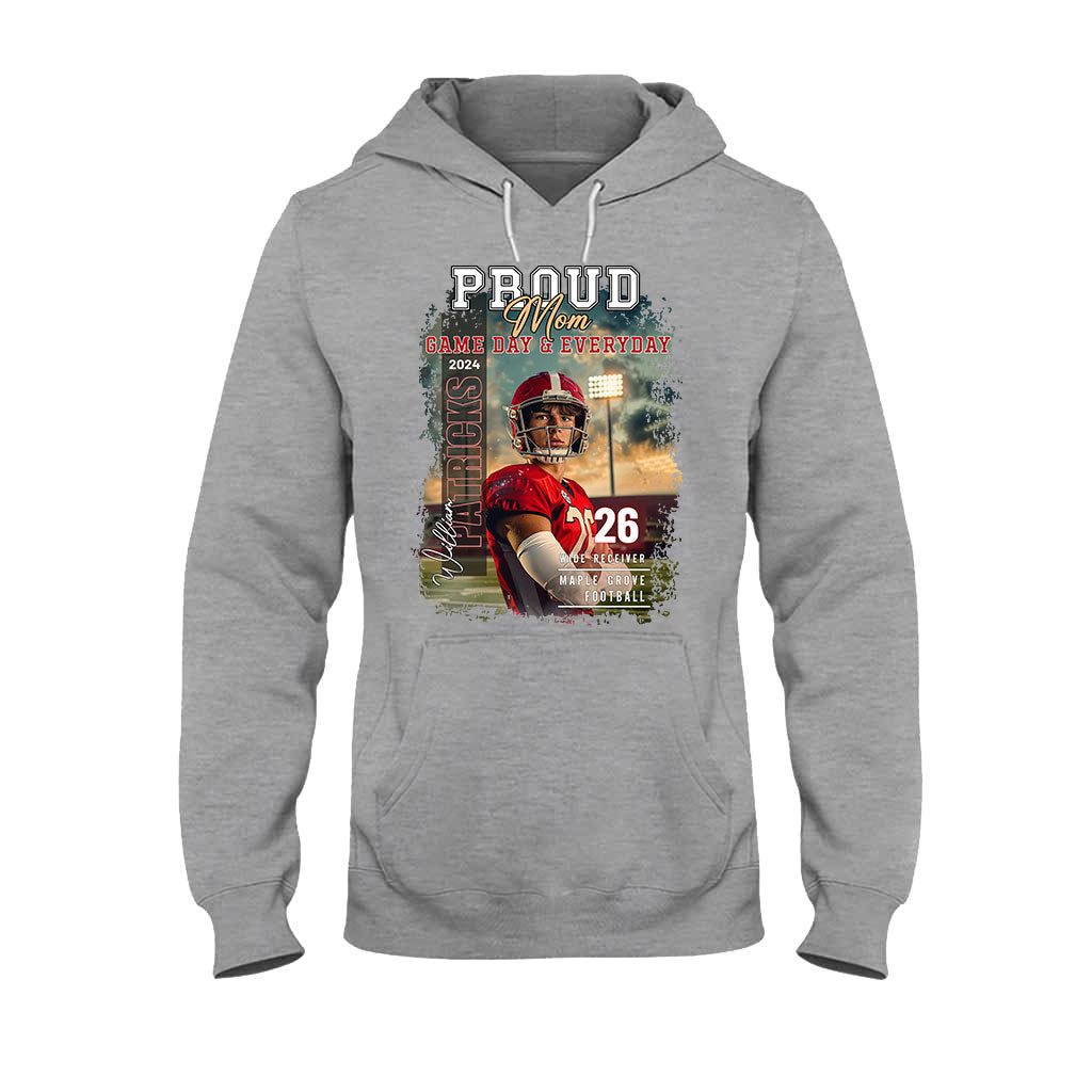 Pround Mom/ Dad/... Game Day & Everyday - Personalized Football T-shirt And Hoodie
