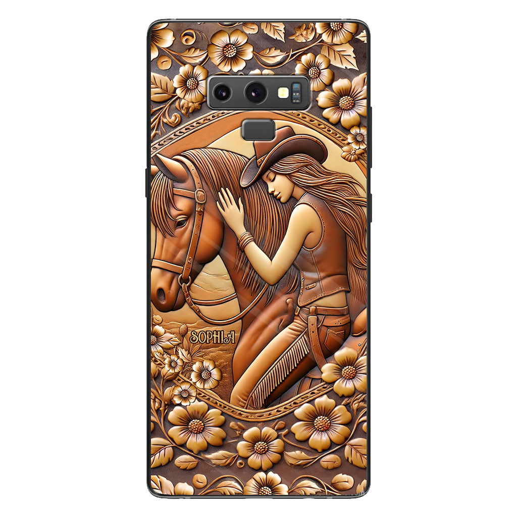 A Girl And Her Horse - Personalized Horse Phone Case