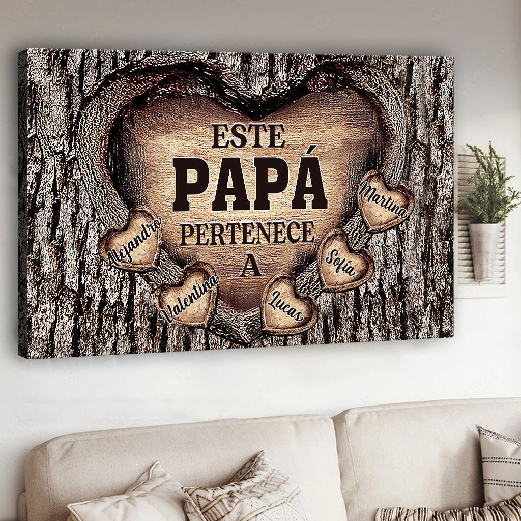 Para El Mejor Papá Del Mundo - Personalized Father Canvas And Poster
