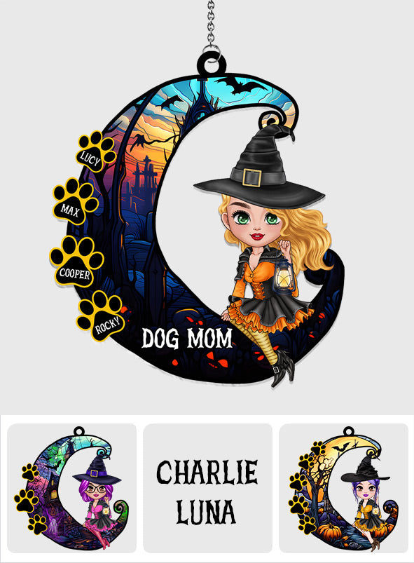 Dog Mom - Personalized Dog Window Hanging Suncatcher Ornament