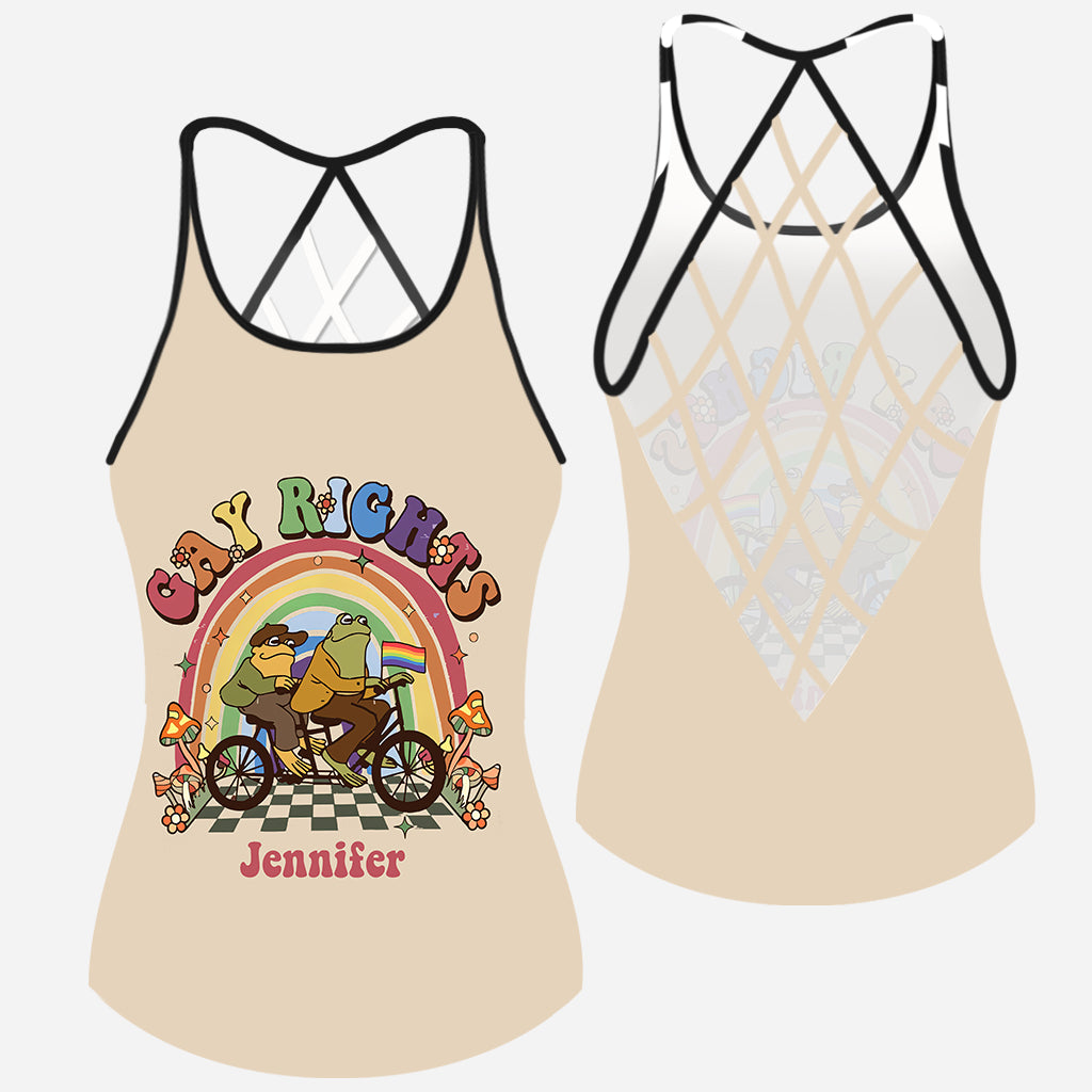 Gay Right - Personalized LGBT Support Cross Tank Top