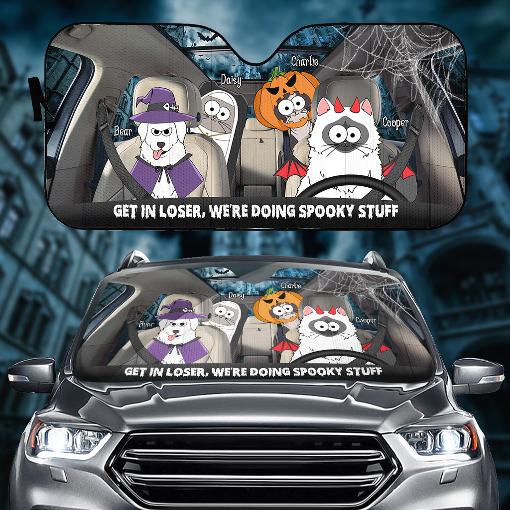 Spooky Stuff - Personalized Dog Car Sunshade
