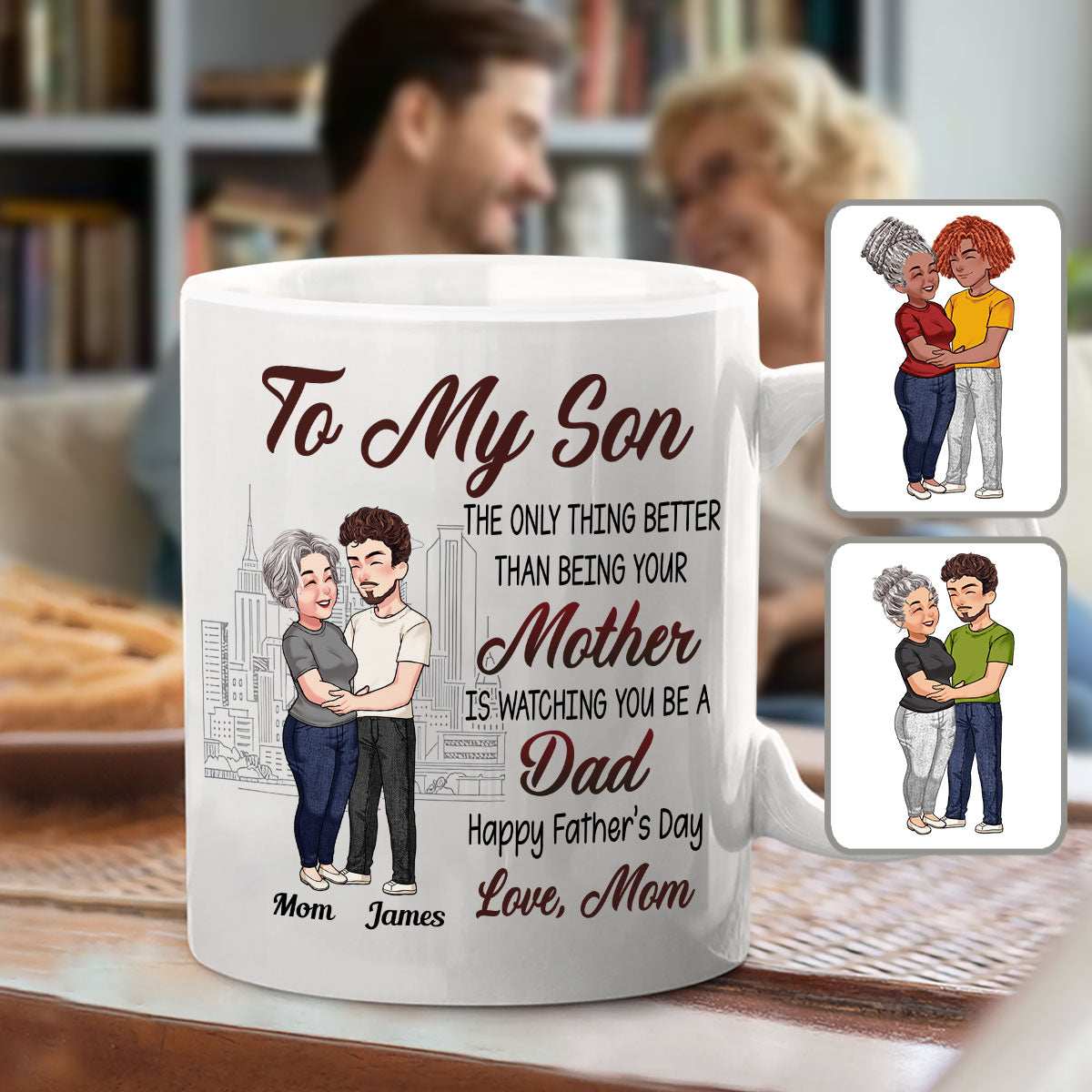 Happy Father's Day, My Son! - Personalized Father Mug