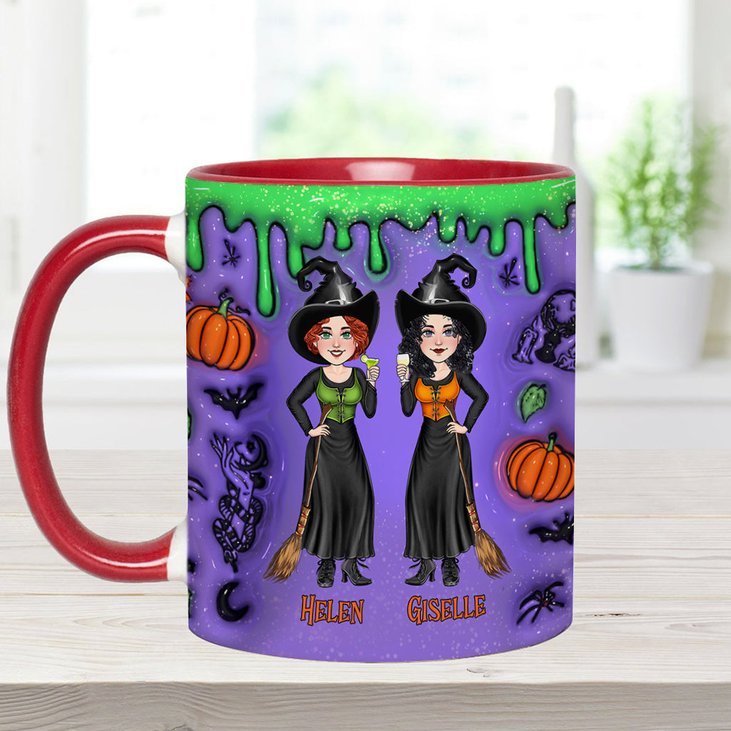 We're Not Sugar And Spice And Everything Nice - Personalized Bestie Accent Mug