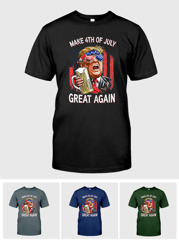 Make 4th of July America Great Again T-Shirt Hoodie