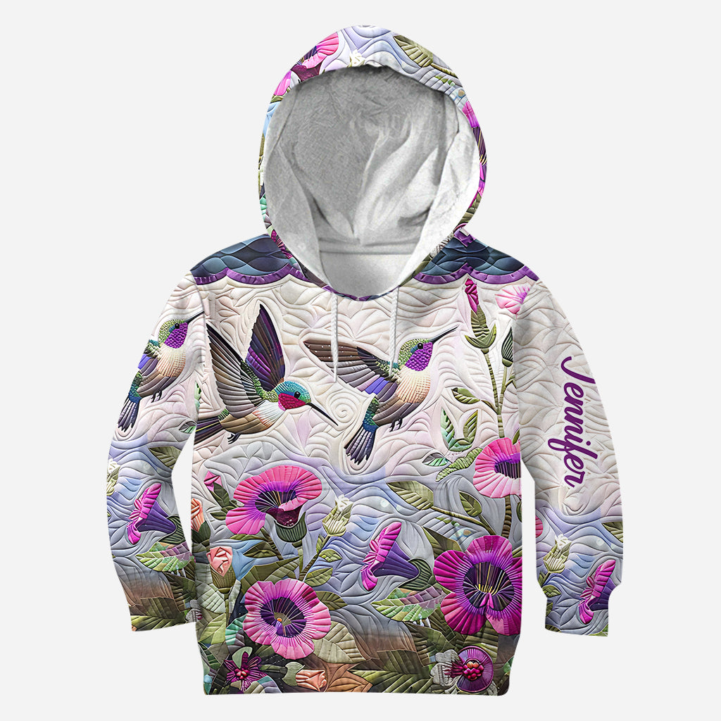 Beautiful Hummingbird - Personalized Hummingbird Hoodie and Leggings