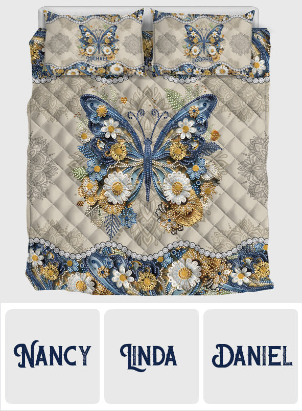 Magnifique papillon - Ensemble de courtepointe papillon personnalisé