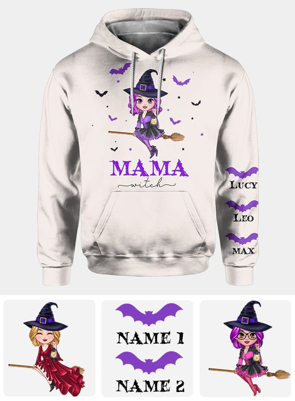 Mama Witch - Personalized Mother All Over Shirt