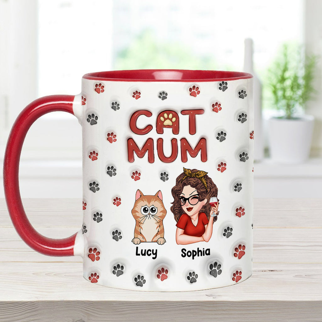 Fur Mama - Personalized Cat Accent Mug