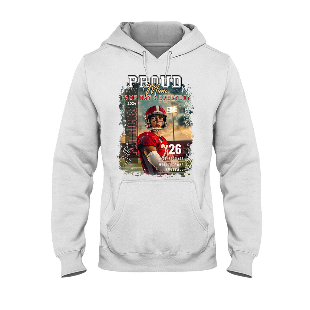 Pround Mom/ Dad/... Game Day & Everyday - Personalized Football T-shirt And Hoodie