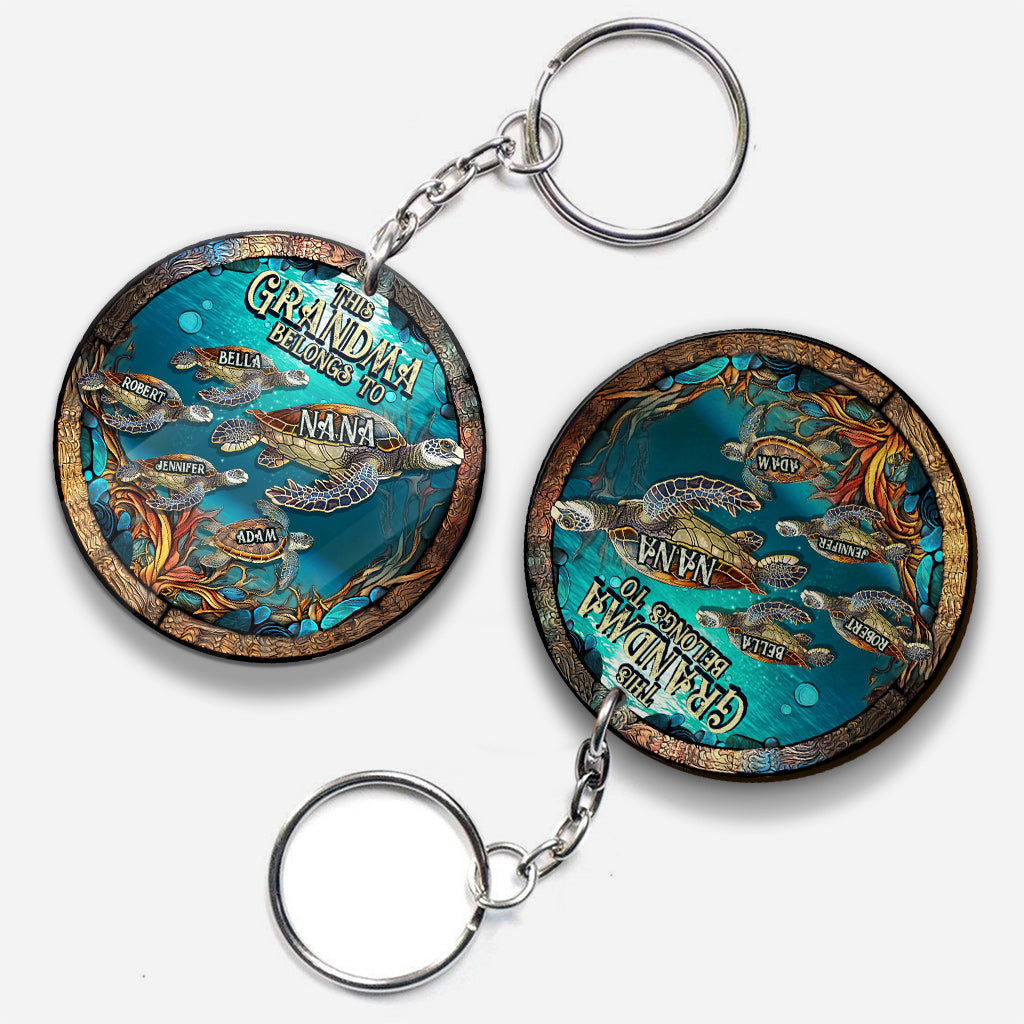 This Grandma Belongs To - Personalized Grandma Keychain
