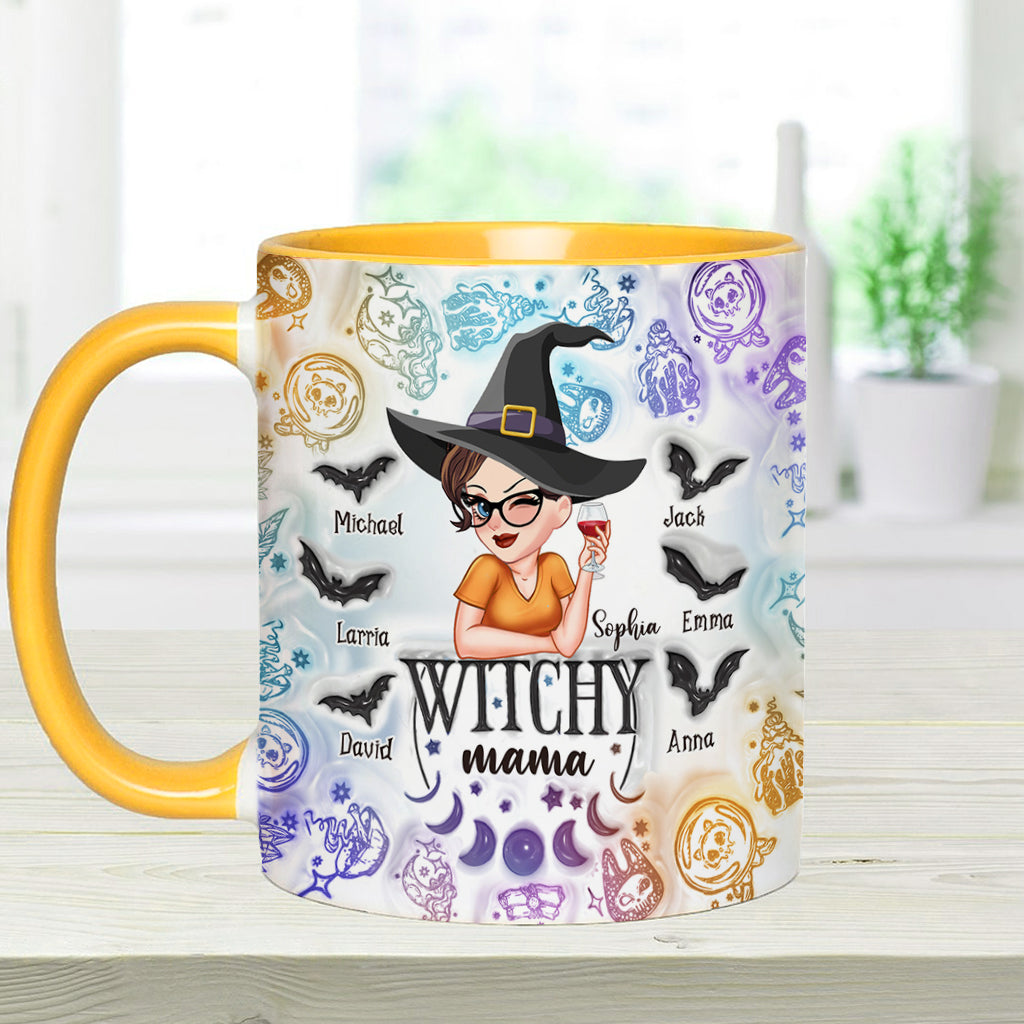 Witchy Mama Grandma - Personalized Witch Accent Mug