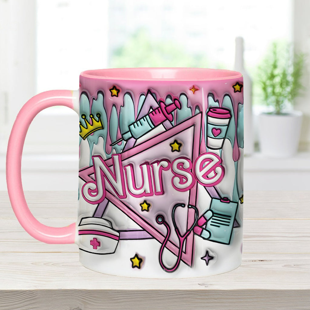 Proud Nurse - Personalized Nurse Accent Mug